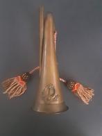 Oude  koperen klaroen., Ophalen of Verzenden