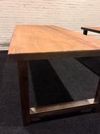 Acacia houten tafel set, Huis en Inrichting, Tafels | Eettafels, Ophalen, Eikenhout, Nieuw, 50 tot 100 cm