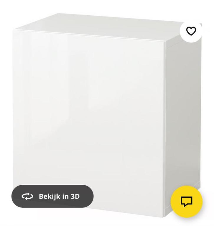 BESTA Kast met deur wit 60 x 42 x 64cm reeds in elkaar gezet, Huis en Inrichting, Kasten | Buffetkasten, Zo goed als nieuw, Minder dan 100 cm