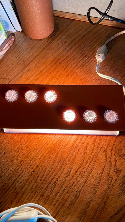 Vintage Herda oranje muurlamp., Huis en Inrichting, Lampen | Wandlampen, Zo goed als nieuw, Kunststof, Ophalen of Verzenden