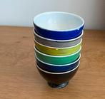 6 pinda bakjes Societe ceramique. Mooi gekleurd en gemerkt, Ophalen of Verzenden