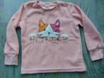 Trui roze fleece poes / kat maat 92 truitje, Ophalen of Verzenden, Zo goed als nieuw, Meisje, Trui of Vest
