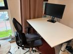 Thuiskantoor Set: Tafel, Stoel & Monitor - Stevig & Comforta, Ophalen, Gebruikt