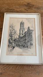 Pentekening Lothar Wegner Dom Utrecht, Ophalen of Verzenden