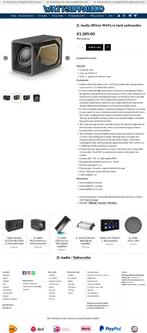 JL Audio HO112-W6V3 12 inch subwoofer, Hifi-Focus, Aalsmeerderweg 173 1432 CL, Aalsmeer, Nieuw, Ophalen of Verzenden