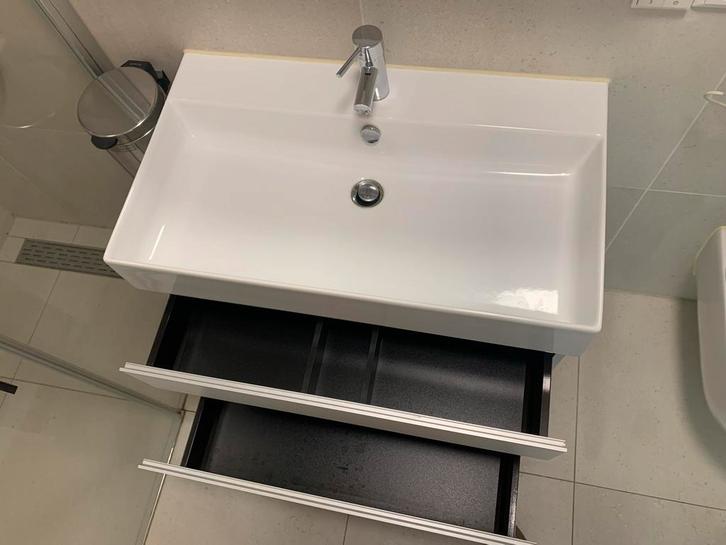 Badkamerkast met Grohe kraan - 80x46x60cm, Huis en Inrichting, Badkamer | Badkamermeubels, Zo goed als nieuw, Wastafelkast, Minder dan 100 cm