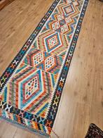Prachtige handgeweven oosterse kelim 395x86, Info@SlatsAntiek.nl, Vof Slats Antiek, Rechthoekig, Herenstraat 31 leiden