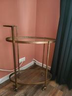 Vintage dranken trolly, Huis en Inrichting, Tafels | Bijzettafels, Ophalen, Zo goed als nieuw, Rechthoekig, Glas
