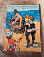 Naakte vrouw neemt modderbad - humor, Verzenden, 1960 tot 1980, Gelopen, Overige thema's