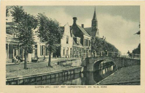 (379-186-009) Sloten FR Diep, Verzamelen, Ansichtkaarten | Nederland, Friesland, Verzenden