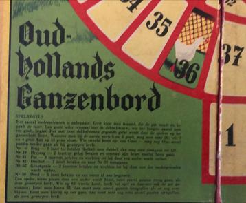 Vintage Ganzenbord - Oud Hollands Spel beschikbaar voor biedingen