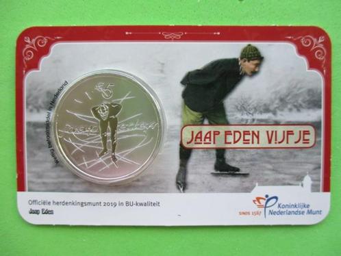 (vaw2355) Coincard 2019 Jaap Eden Vijfje, Postzegels en Munten, Munten | Nederland, Setje, Euro's, Ophalen of Verzenden