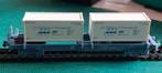 NLK 0804 CONTAINER WAGON GdD 1/160, Hobby en Vrije tijd, Modeltreinen | N-Spoor, Gelijkstroom, Trix, Wagon, Ophalen of Verzenden