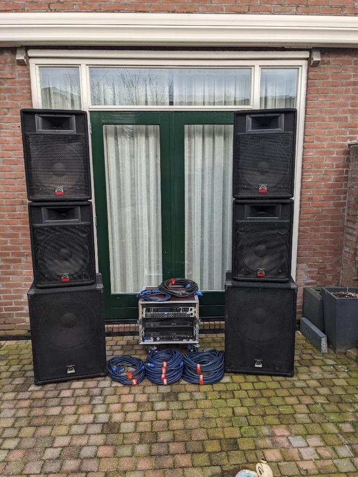 Complete PA installatie, Muziek en Instrumenten, Versterkers | Keyboard, Monitor en PA, Gebruikt, P.A., 1000 watt of meer, Ophalen