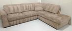 🚚GRATIS LEVERING ✅️Mooie licht beige ribstof hoekbank, Huis en Inrichting, Ophalen, The best sofa, Zo goed als nieuw, 150 cm of meer