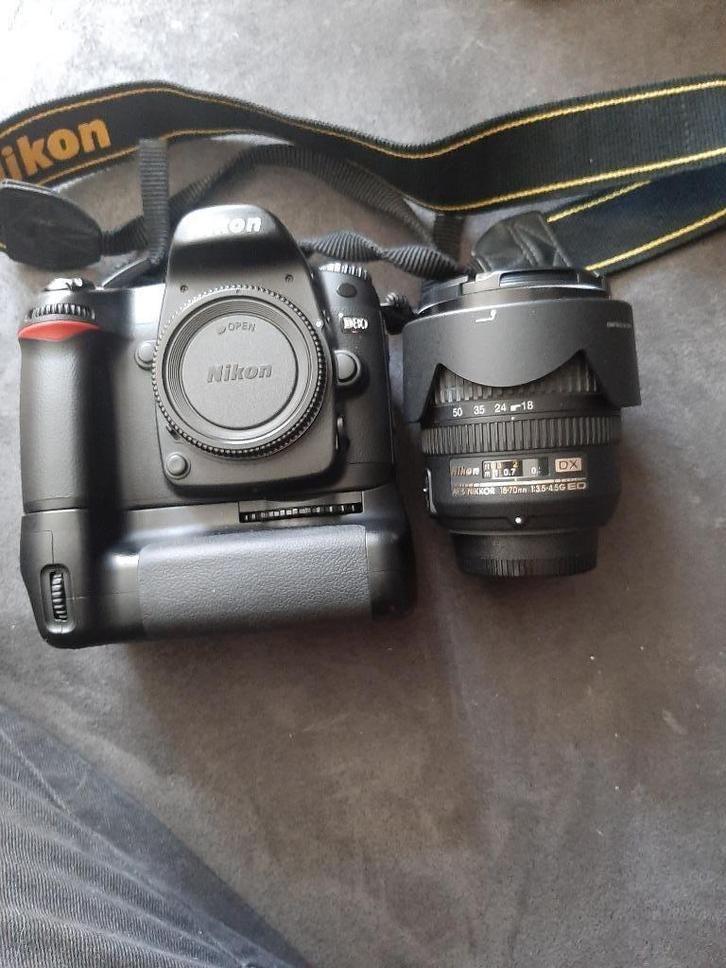 NIKON D80 INCL  LENS AF-S NIKKOR 18-70mm, Audio, Tv en Foto, Fotocamera's Digitaal, Zo goed als nieuw, Nikon, Geen optische zoom