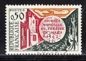 3060 - Frankrijk michel 1387 gestempeld , Dag van de theater beschikbaar voor biedingen