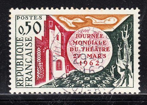 3060 - Frankrijk michel 1387 gestempeld , Dag van de theater, Postzegels en Munten, Postzegels | Europa | Frankrijk, Gestempeld