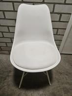 2 eetkamerstoelen wit, Ophalen, Kunststof, Gebruikt, Twee