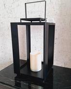 Grote metalen kandelaar windlicht led kaars| hotel chic, Huis en Inrichting, Nieuw, Ophalen of Verzenden, X, Metaal