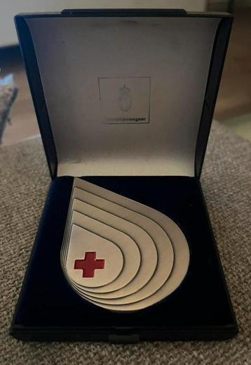 Rode Kruis bloeddonorplaquette 60x medaille penning Begeer beschikbaar voor biedingen