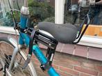 Zadel op stang kinderzitje, Fietsen en Brommers, Ophalen, Gebruikt, Voorzitje, Voetsteuntjes