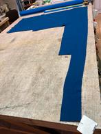Donkerblauwe Kvadrat Tonus 3 wollen meubelstof, Wol, Blauw, 120 cm of meer, Nieuw