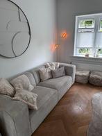 Beige rib 3-zits bank - zo goed als nieuw, Ophalen, Driepersoons, 75 tot 100 cm, Zo goed als nieuw