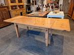 Oud grenen, uitschuifbare eetkamertafel met 4 stoelen, Ophalen, Gebruikt, Onbekend, 4 tot 6 stoelen