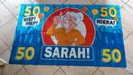 Vlag sarah 50 jaar 90x150cm, Diversen, Ophalen of Verzenden, Zo goed als nieuw