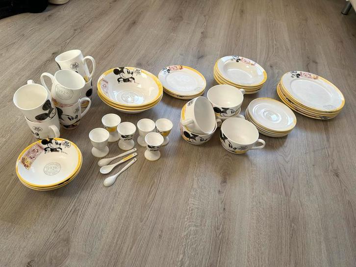 Origineel Walt Disney Mickey Mouse Servies, Huis en Inrichting, Keuken | Servies, Gebruikt, Compleet servies, Overige stijlen