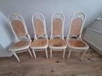 Thonet 4 stoelen Long John - opknapper, Huis en Inrichting, Stoelen, Ophalen, Gebruikt, Wit, Vier