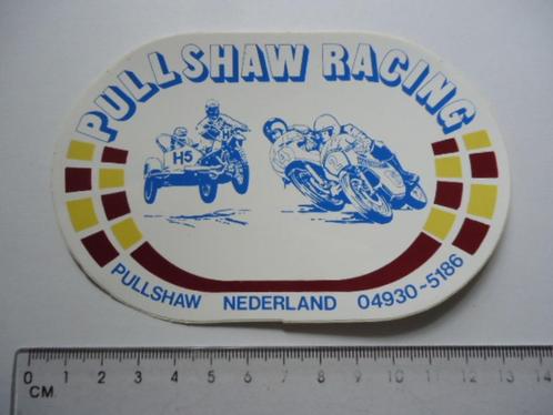 sticker oud PULLSHAW racing motorcross sidecar cross motor, Verzamelen, Stickers, Zo goed als nieuw, Bedrijf of Vereniging, Verzenden