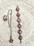 Antieke Sieraden Set, Ophalen of Verzenden, Zilver, Ring, Met edelsteen
