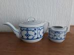 Saksisch Blauw Servies - Jäger - Theepot, Melkkan & Kopjes, Antiek en Kunst, Ophalen of Verzenden