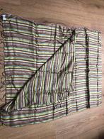 Groen geel blauw gestreepte geweven sjaal, Maat 46/48 (XL) of groter, Ophalen of Verzenden, Zo goed als nieuw, X