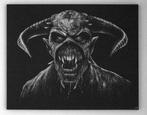 Iron Maiden Eddie Gegraveerde afbeelding... staalgravure, Verzenden