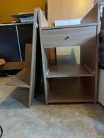 Groot bureau met verrijdbaar plateau voor 2e monitor, Ophalen, Gebruikt, Bureau