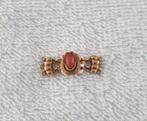 Antieke Gouden 14K sluiting met Bloedkoraal., Sieraden, Tassen en Uiterlijk, Antieke sieraden, Ophalen of Verzenden, Goud, Ketting
