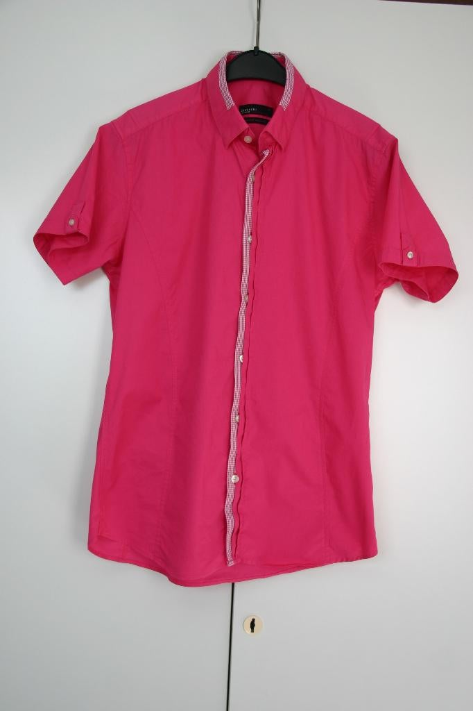 Overhemd merk Zaatxchi Collezione maat M, Zo goed als nieuw, Roze, Zaatxchi Collezione, Halswijdte 39/40 (M)