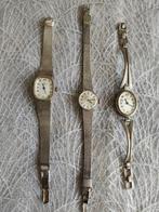 Drie vintage zilveren dameshorloges, Prisma en 2 x Ancre, Verzenden