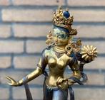 Zeldzaam Goldface brons Dansende Tara beeld gouden gezicht, Ophalen of Verzenden, Gebruikt, Beeld(je), Boeddhisme
