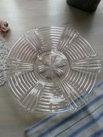Brocante glazen gebakschaal uit oma’s tijd, Antiek en Kunst, Ophalen of Verzenden