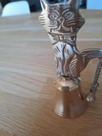 Vintage messing poes met bel – decoratief beeldje, Ophalen of Verzenden