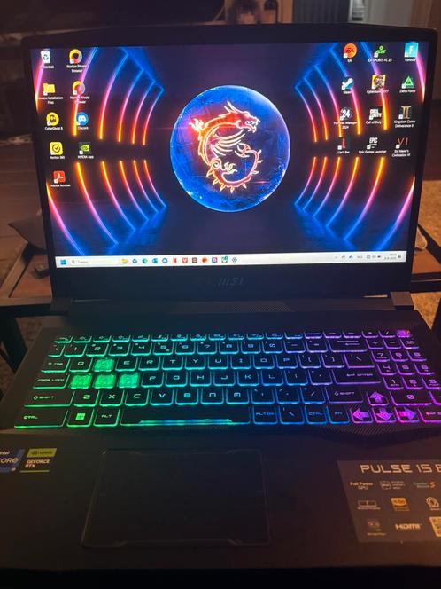 MSI Pulse 15 B13VGK-1280NL - Gamelaptop - 15.6 inch - 144hz, Computers en Software, Windows Laptops, Zo goed als nieuw, 16 inch