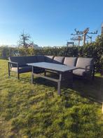Loungeset Vonge 6 persoons  met verstelbare tafel, Ophalen, Bank, 6 zitplaatsen, Aluminium