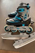 Nijdam Combo skates verstelbaar (inline + ijsschaats) 35-38, Ophalen, Gebruikt, Overige typen, Nijdam