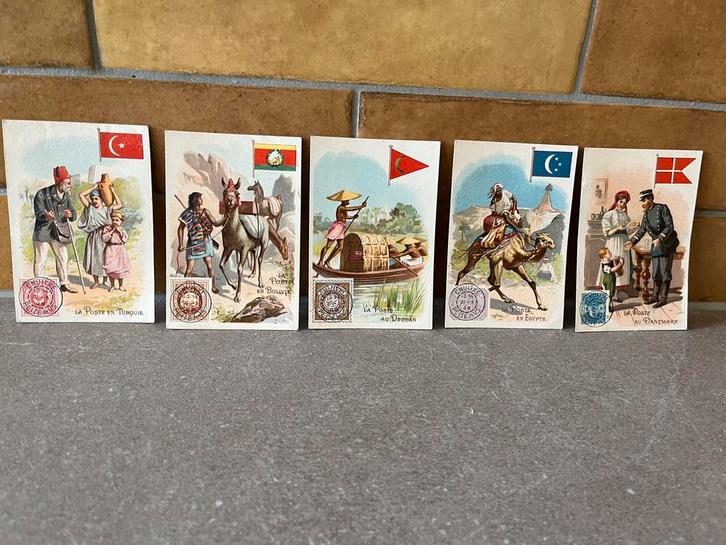 5 vintage postkaarten, Verzamelen, Ansichtkaarten | Buitenland, Frankrijk, Voor 1920, Ophalen of Verzenden