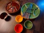 Retro fondueset, Ophalen, Zo goed als nieuw, Overige stijlen, Aardewerk