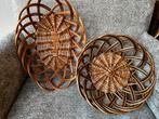 Vintage rieten broodmandjes - set van 2, Ophalen of Verzenden, Gebruikt